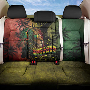 One Love Bahamas Back Car Seat Cover Rastafarian Lion Reggae Grunge Style