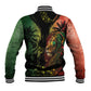 One Love Bahamas Baseball Jacket Rastafarian Lion Reggae Grunge Style
