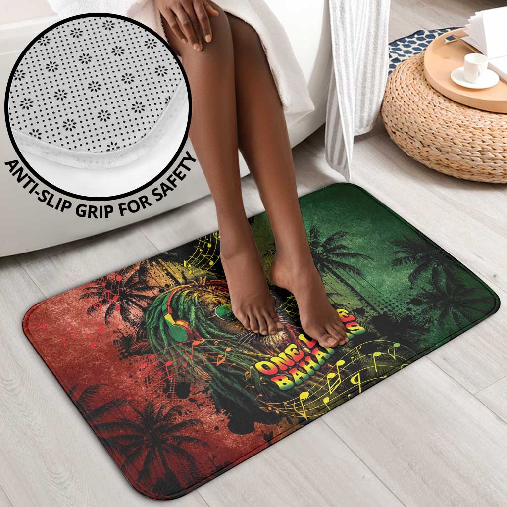 One Love Bahamas Bathroom Set Rastafarian Lion Reggae Grunge Style