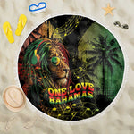 One Love Bahamas Beach Blanket Rastafarian Lion Reggae Grunge Style