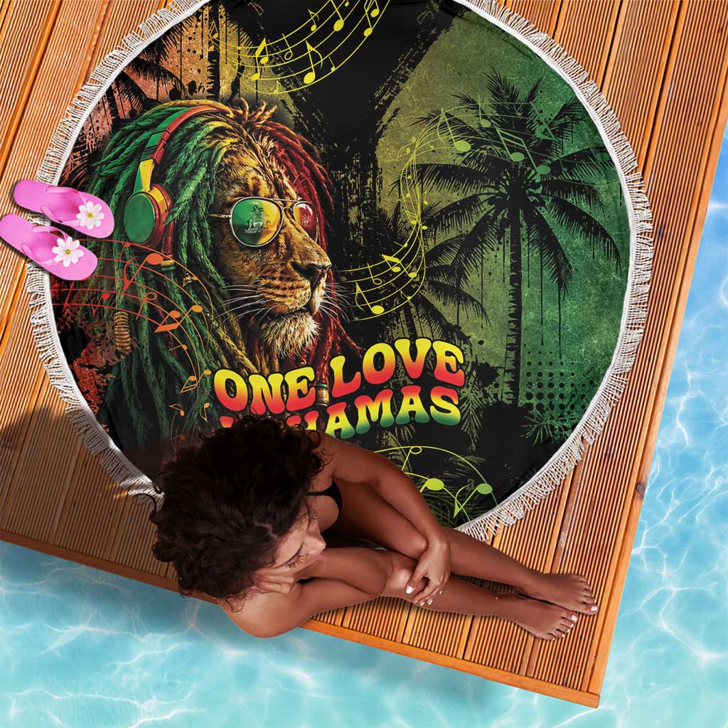 One Love Bahamas Beach Blanket Rastafarian Lion Reggae Grunge Style