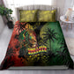 One Love Bahamas Bedding Set Rastafarian Lion Reggae Grunge Style