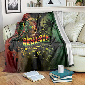 One Love Bahamas Blanket Rastafarian Lion Reggae Grunge Style