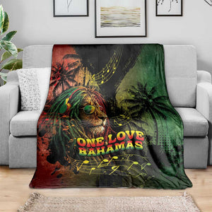 One Love Bahamas Blanket Rastafarian Lion Reggae Grunge Style