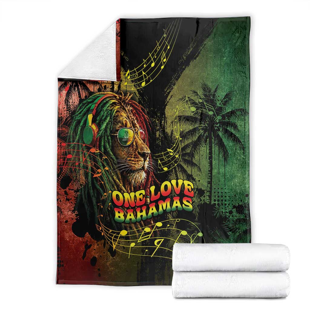One Love Bahamas Blanket Rastafarian Lion Reggae Grunge Style