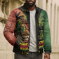 One Love Bahamas Bomber Puffer Jacket Rastafarian Lion Reggae Grunge Style