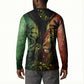 One Love Bahamas Button Sweatshirt Rastafarian Lion Reggae Grunge Style