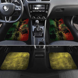 One Love Bahamas Car Mats Rastafarian Lion Reggae Grunge Style