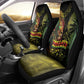 One Love Bahamas Car Seat Cover Rastafarian Lion Reggae Grunge Style