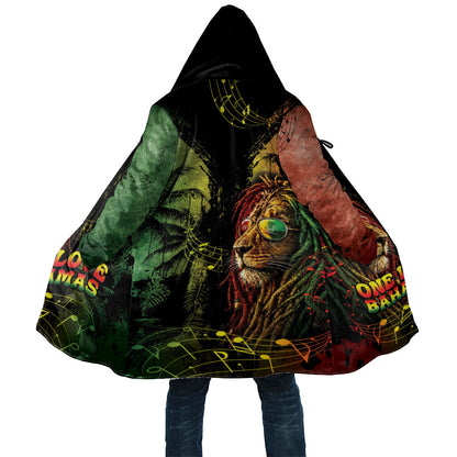 One Love Bahamas Cloak Rastafarian Lion Reggae Grunge Style