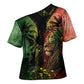 One Love Bahamas Cross Shoulder Shirt Rastafarian Lion Reggae Grunge Style