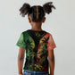 One Love Bahamas Kid T shirt Rastafarian Lion Reggae Grunge Style
