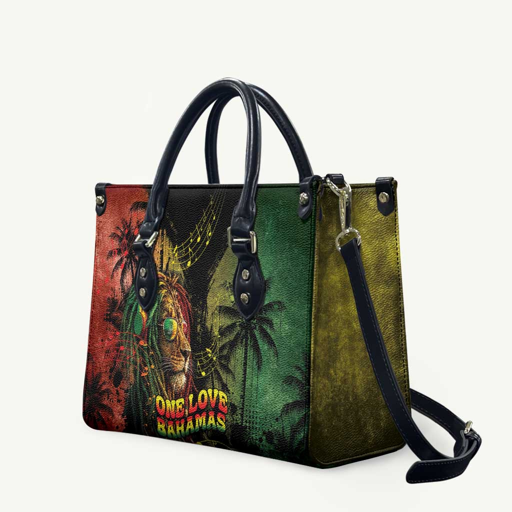 One Love Bahamas Leather Bag Rastafarian Lion Reggae Grunge Style