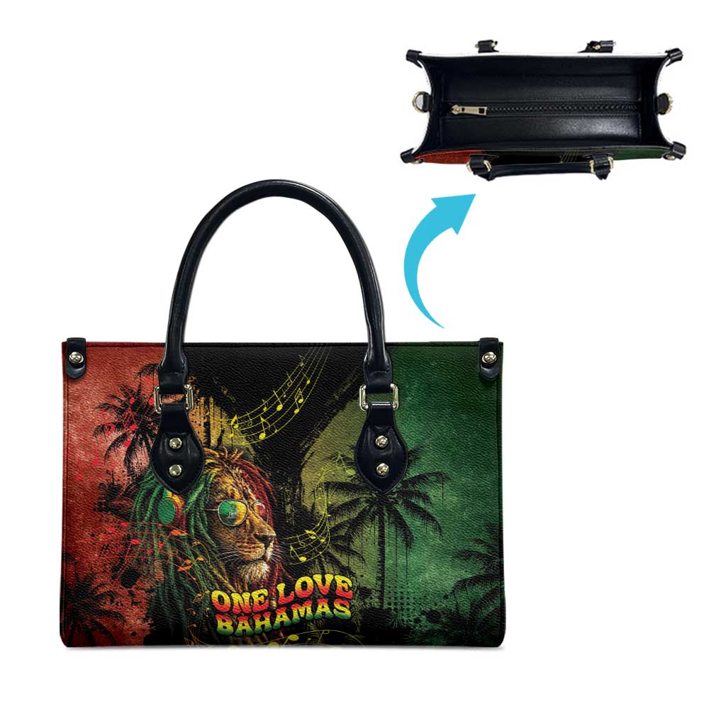 One Love Bahamas Leather Bag Rastafarian Lion Reggae Grunge Style
