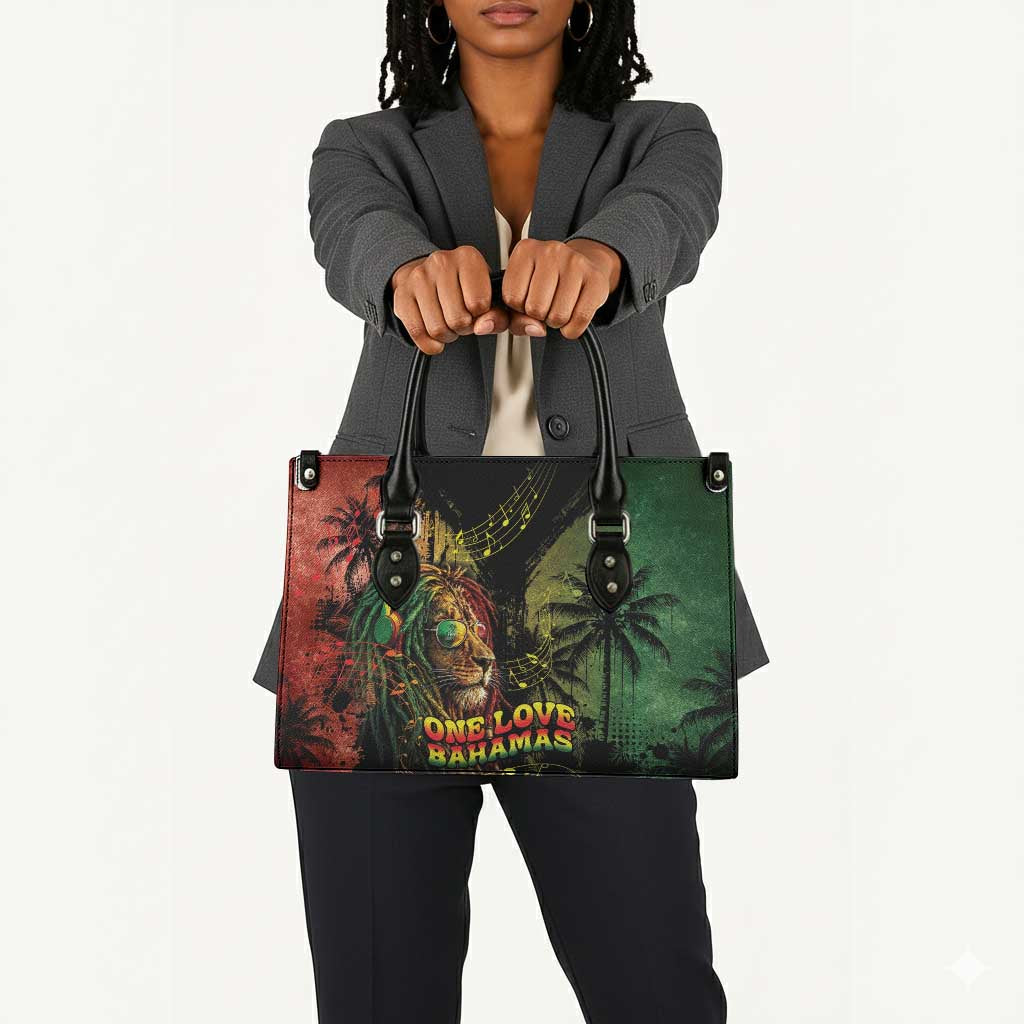 One Love Bahamas Leather Bag Rastafarian Lion Reggae Grunge Style
