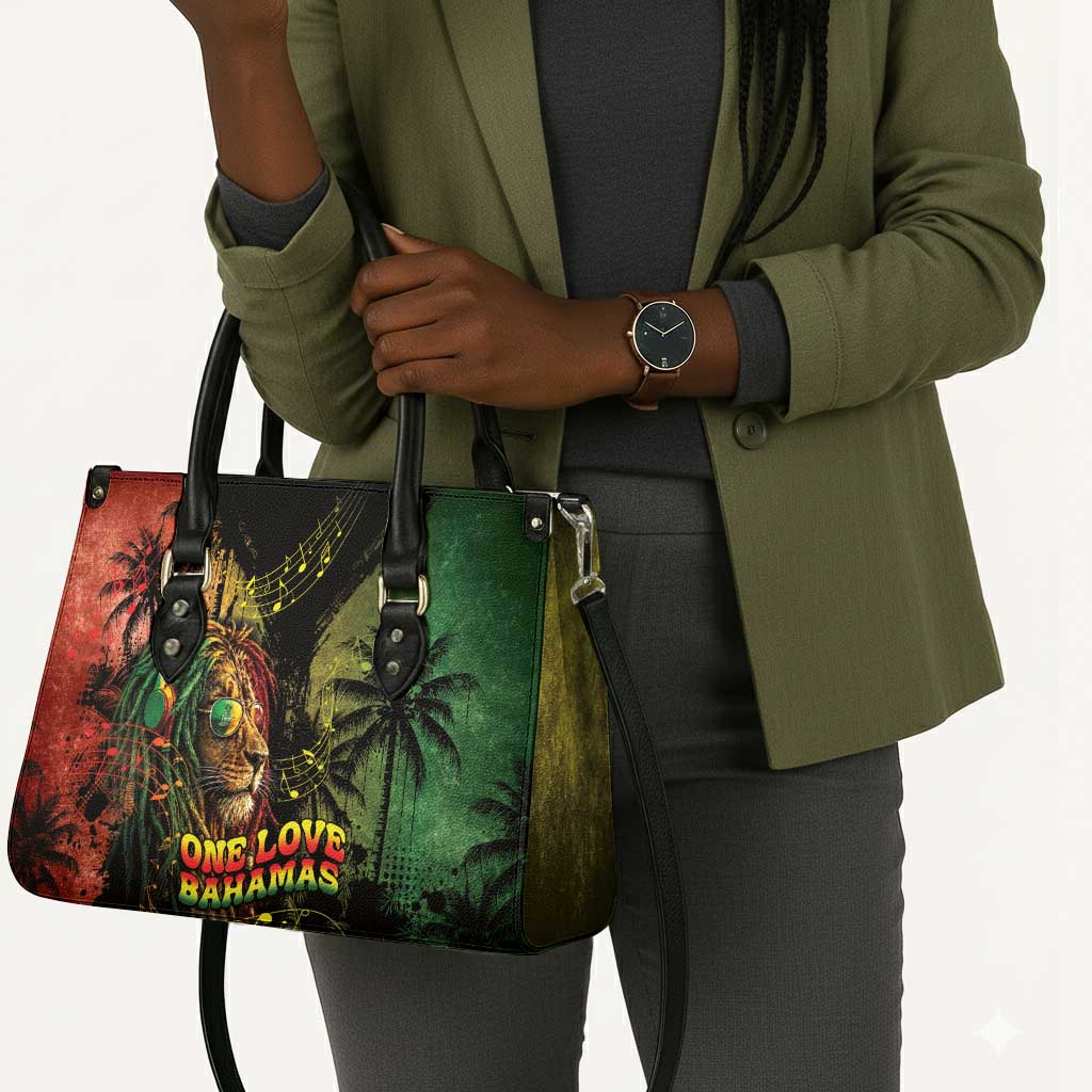 One Love Bahamas Leather Bag Rastafarian Lion Reggae Grunge Style