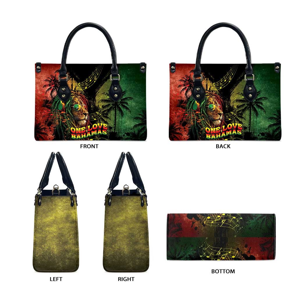 One Love Bahamas Leather Bag Rastafarian Lion Reggae Grunge Style