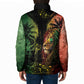 One Love Bahamas Padded Jacket Rastafarian Lion Reggae Grunge Style