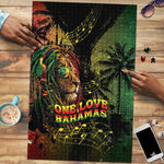 One Love Bahamas Puzzle Rastafarian Lion Reggae Grunge Style