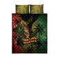 One Love Bahamas Quilt Bed Set Rastafarian Lion Reggae Grunge Style