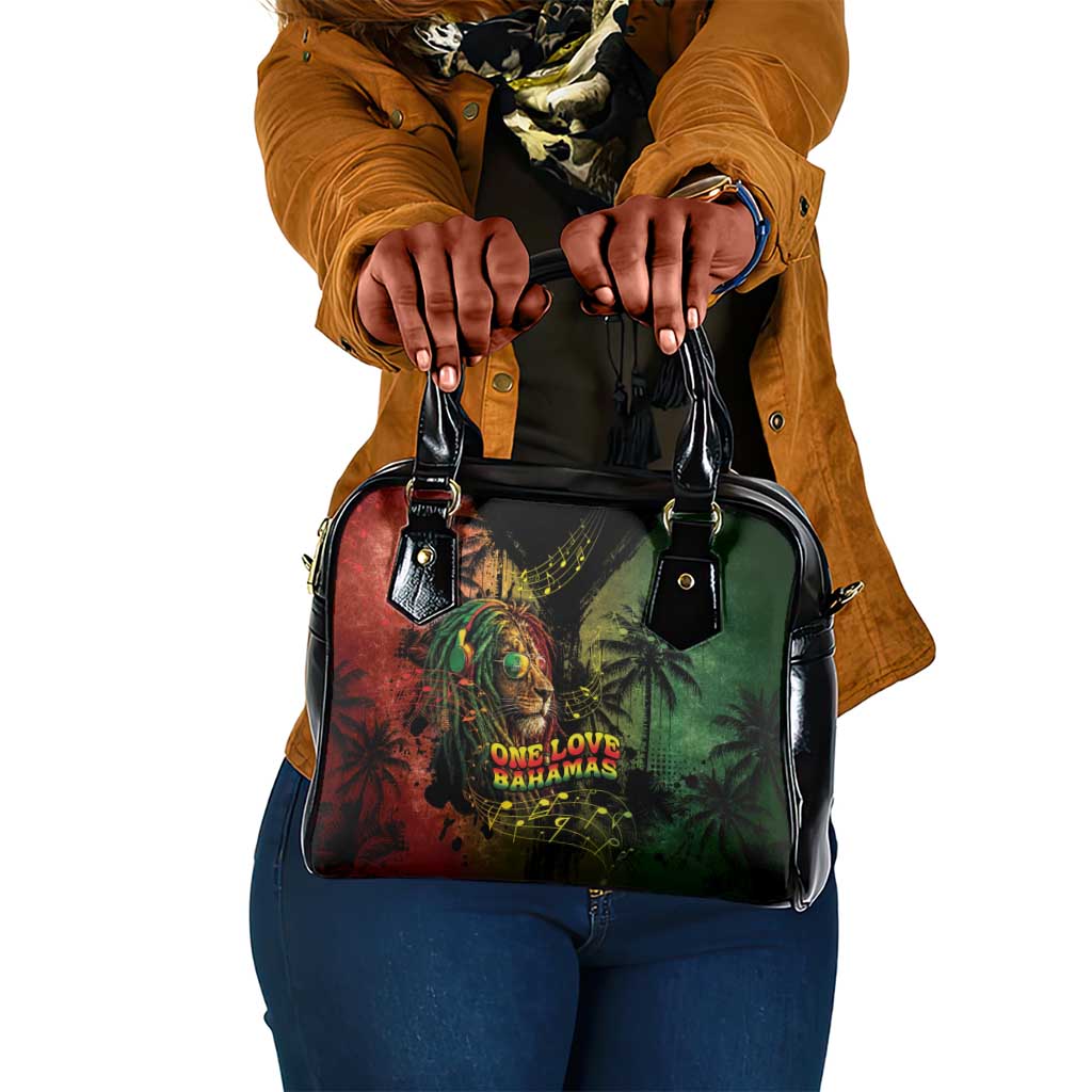 One Love Bahamas Shoulder Handbag Rastafarian Lion Reggae Grunge Style