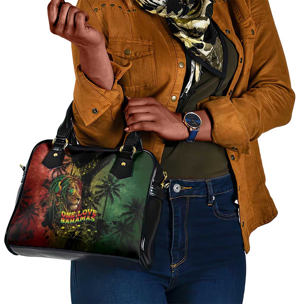 One Love Bahamas Shoulder Handbag Rastafarian Lion Reggae Grunge Style