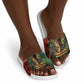 One Love Bahamas Slide Sandals Rastafarian Lion Reggae Grunge Style