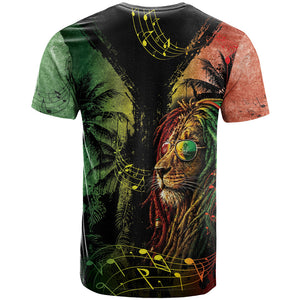 One Love Bahamas T shirt Rastafarian Lion Reggae Grunge Style