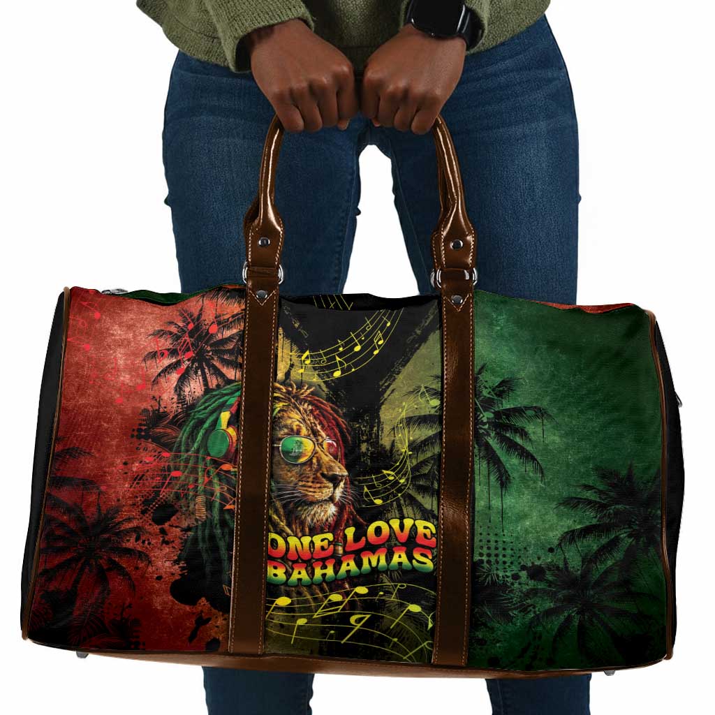 One Love Bahamas Travel Bag Rastafarian Lion Reggae Grunge Style