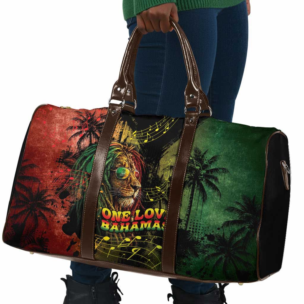 One Love Bahamas Travel Bag Rastafarian Lion Reggae Grunge Style