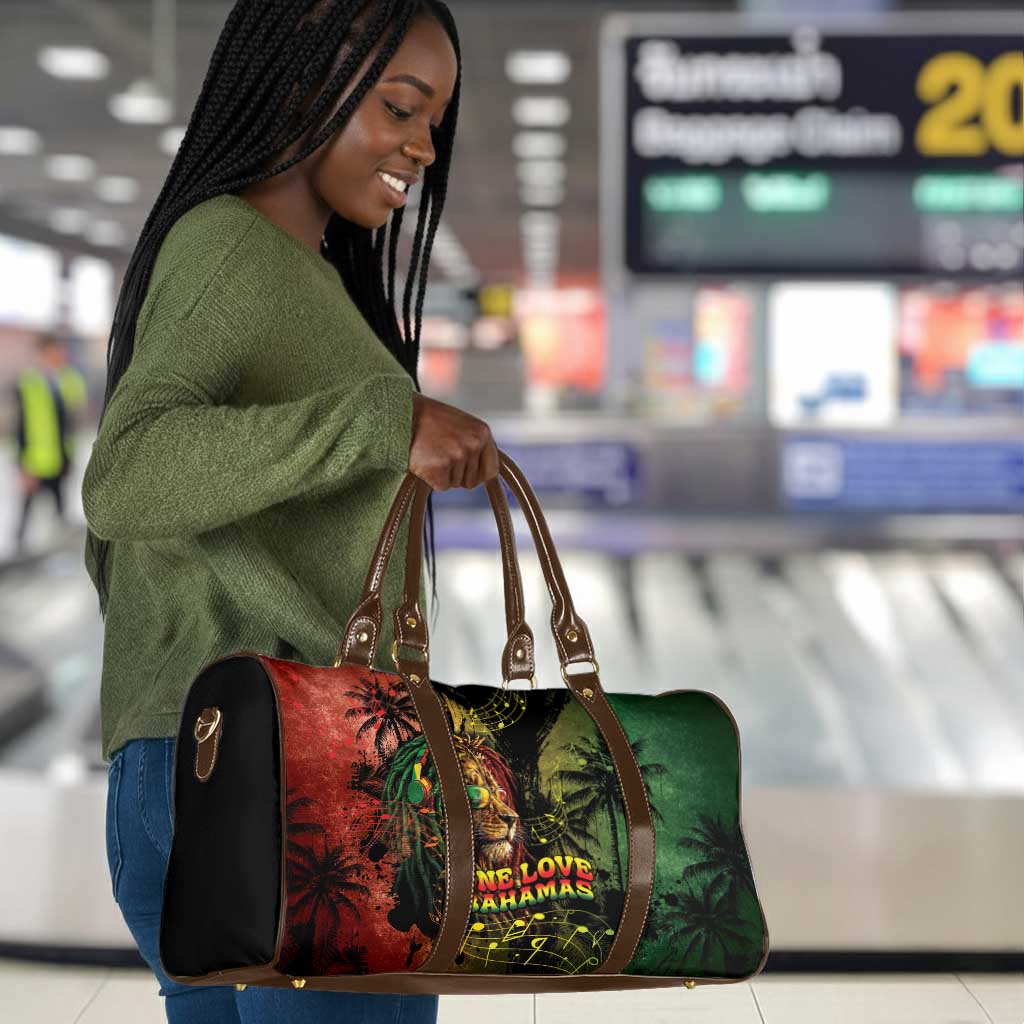 One Love Bahamas Travel Bag Rastafarian Lion Reggae Grunge Style