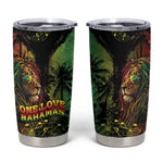 One Love Bahamas Tumbler Cup Rastafarian Lion Reggae Grunge Style