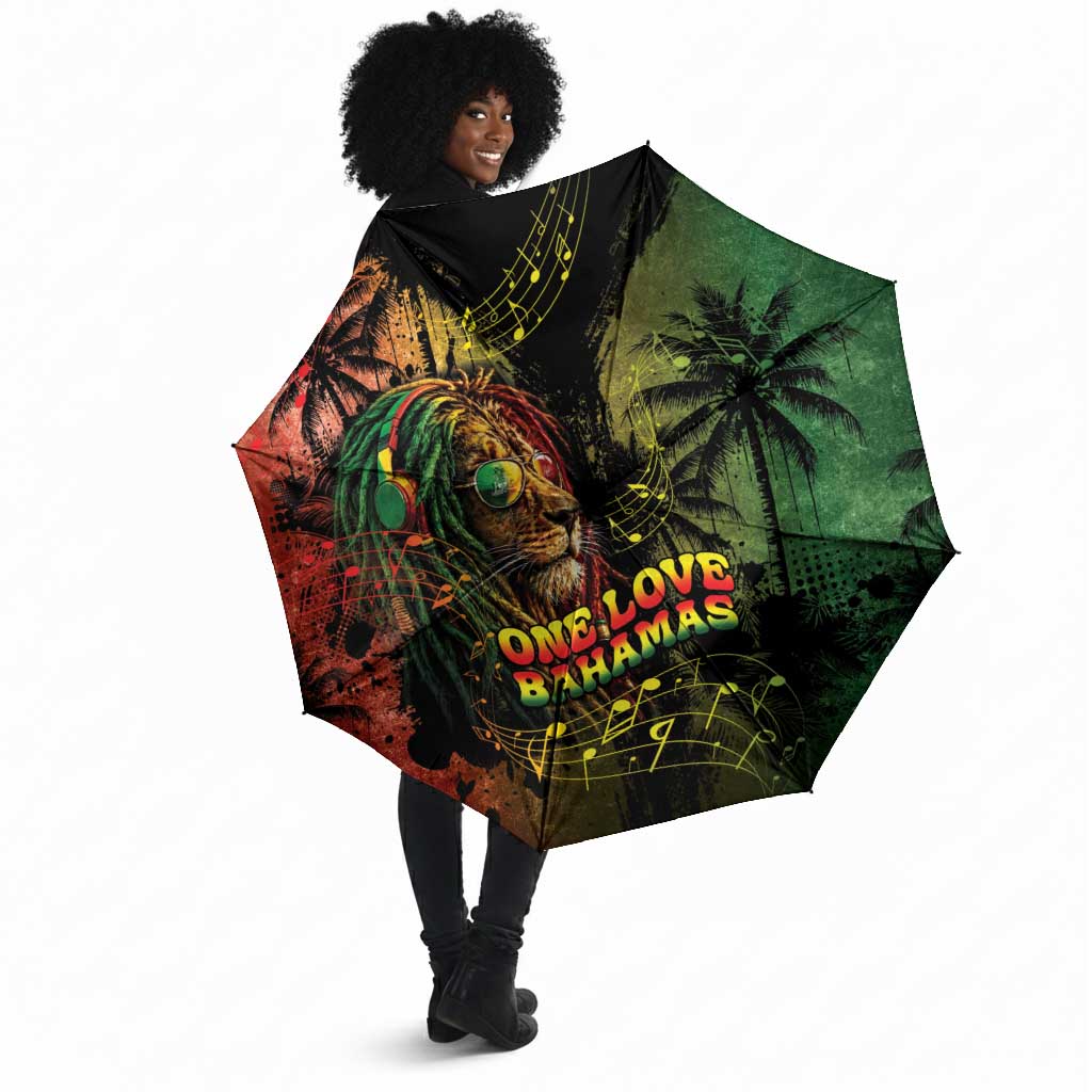 One Love Bahamas Umbrella Rastafarian Lion Reggae Grunge Style