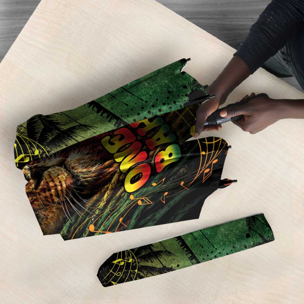 One Love Bahamas Umbrella Rastafarian Lion Reggae Grunge Style