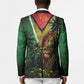 One Love Guyana Blazer Rastafarian Lion Reggae Grunge Style