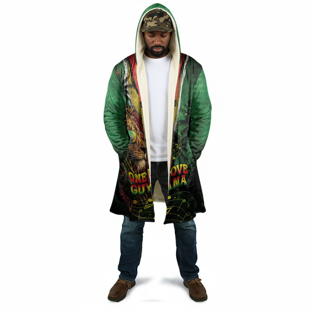 One Love Guyana Cloak Rastafarian Lion Reggae Grunge Style