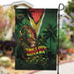 One Love Guyana Garden Flag Rastafarian Lion Reggae Grunge Style