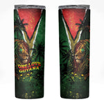 One Love Guyana Skinny Tumbler Rastafarian Lion Reggae Grunge Style