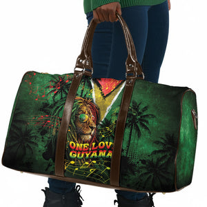 One Love Guyana Travel Bag Rastafarian Lion Reggae Grunge Style