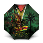 One Love Guyana Umbrella Rastafarian Lion Reggae Grunge Style
