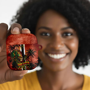One Love Trinidad And Tobago AirPods Case Rastafarian Lion Reggae Grunge Style