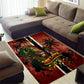 One Love Trinidad And Tobago Area Rug Rastafarian Lion Reggae Grunge Style