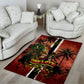 One Love Trinidad And Tobago Area Rug Rastafarian Lion Reggae Grunge Style