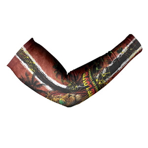 One Love Trinidad And Tobago Arm Sleeves Rastafarian Lion Reggae Grunge Style