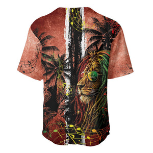 One Love Trinidad And Tobago Baseball Jersey Rastafarian Lion Reggae Grunge Style