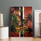 One Love Trinidad And Tobago Canvas Wall Art Rastafarian Lion Reggae Grunge Style