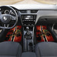 One Love Trinidad And Tobago Car Mats Rastafarian Lion Reggae Grunge Style