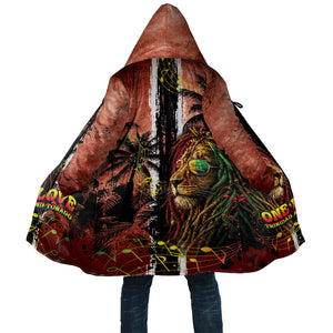 One Love Trinidad And Tobago Cloak Rastafarian Lion Reggae Grunge Style