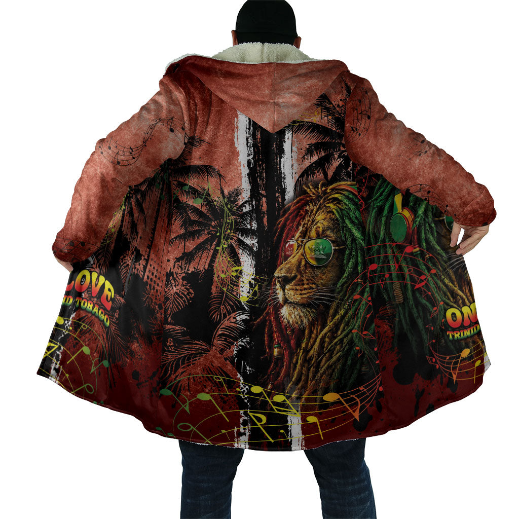 One Love Trinidad And Tobago Cloak Rastafarian Lion Reggae Grunge Style