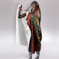 One Love Trinidad And Tobago Hooded Blanket Rastafarian Lion Reggae Grunge Style